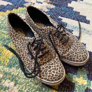 Vans leopard print classic sneakers